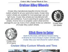 Tablet Screenshot of cruiseralloy.com